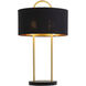 Kezna 26.75 inch 40.00 watt Black Marble / Matte Black Table Lamp Portable Light